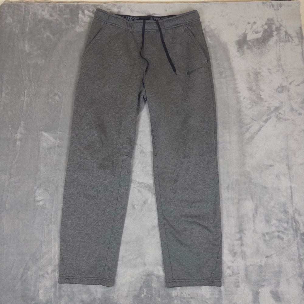 Nike Therma Dri-FIT Pants Mens Large Gray Fleece Training Joggers 932253-071
